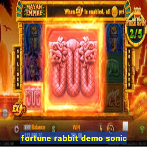 fortune rabbit demo sonic